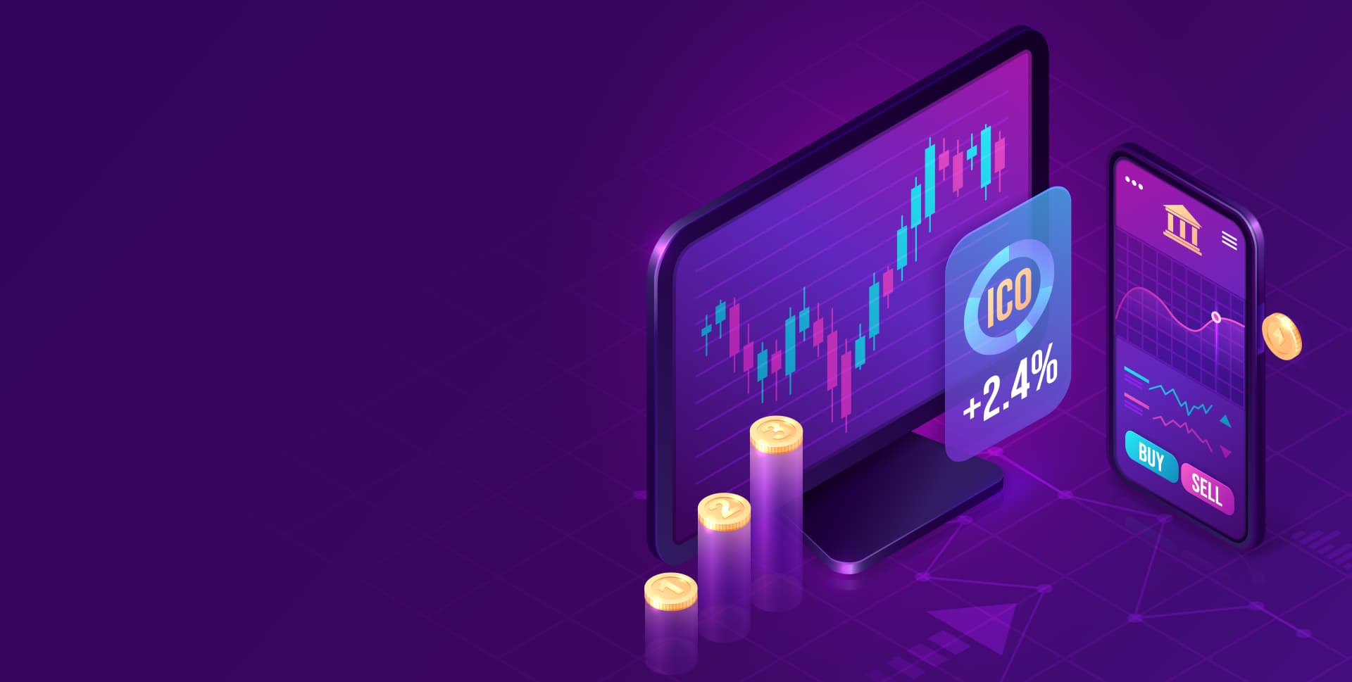 Banner promocional sobre investimentos digitais
